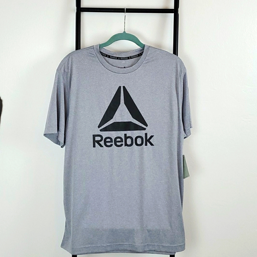 Reebok gray t-shirt men size L New short sleeve
